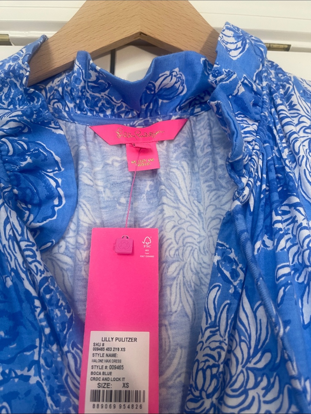 Lilly Pulitzer Malone Boca Blue Maxi Dress - Picture 9 of 11